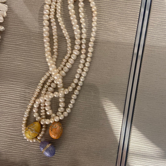 Pearl Necklace W/ Egg