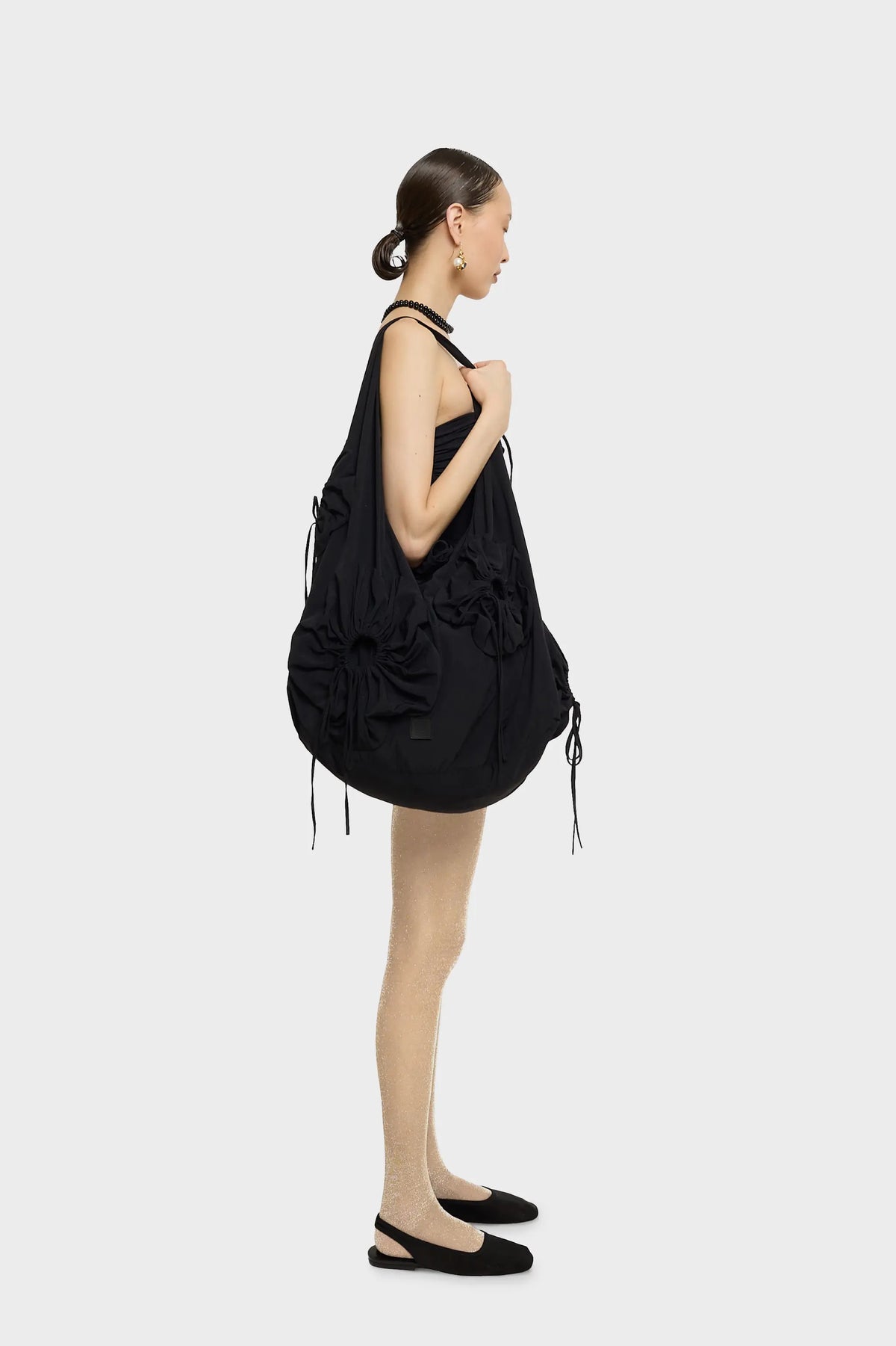 FLOWER BAG BLACK