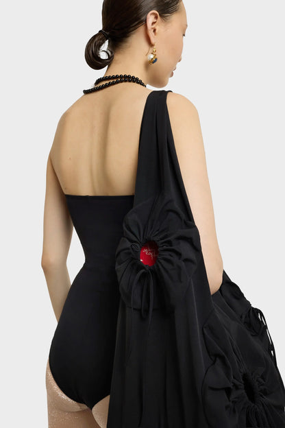 FLOWER BAG BLACK
