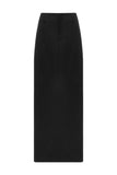 Black wool skirt