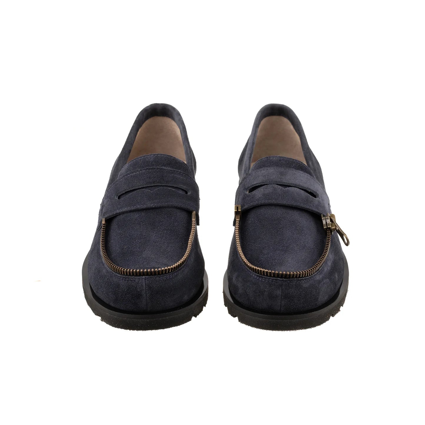 Suede Blue Mocassin