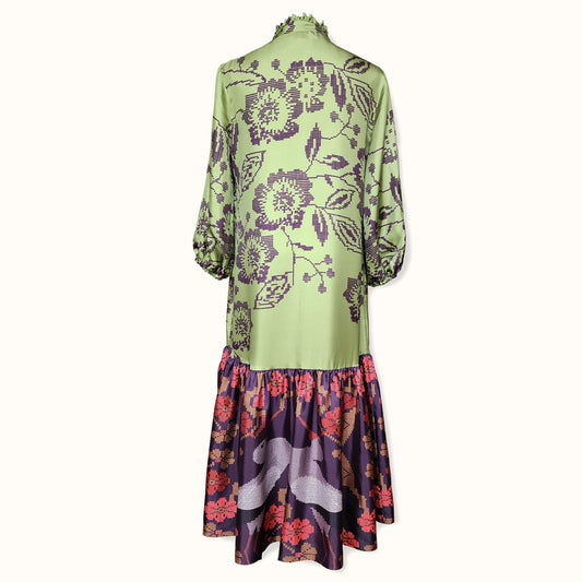 Dress "Storks" Silk