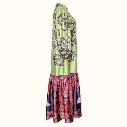 Dress "Storks" Silk