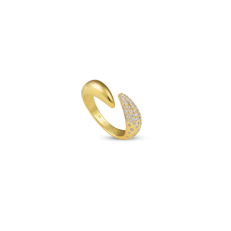 Gold Stardust Fang Ring
