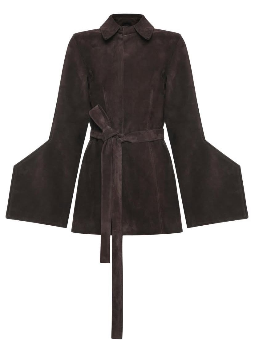 Belted Suede Jacket