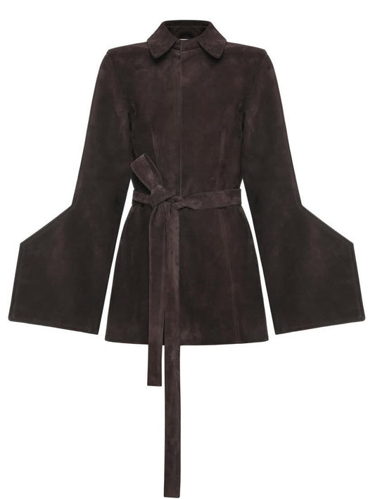 Belted Suede Jacket