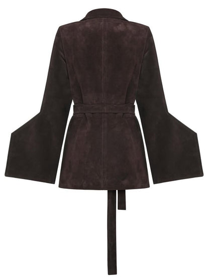 Belted Suede Jacket