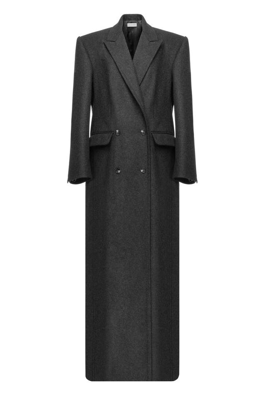 Grey cashmere coat