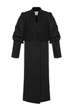 BLACK MAXI TRENCH