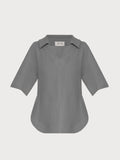 Grey Polo Top