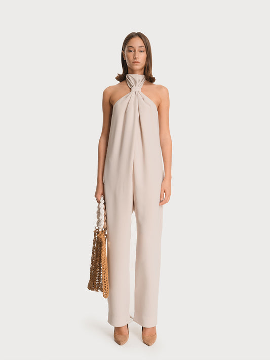 Beige Jumpsuit