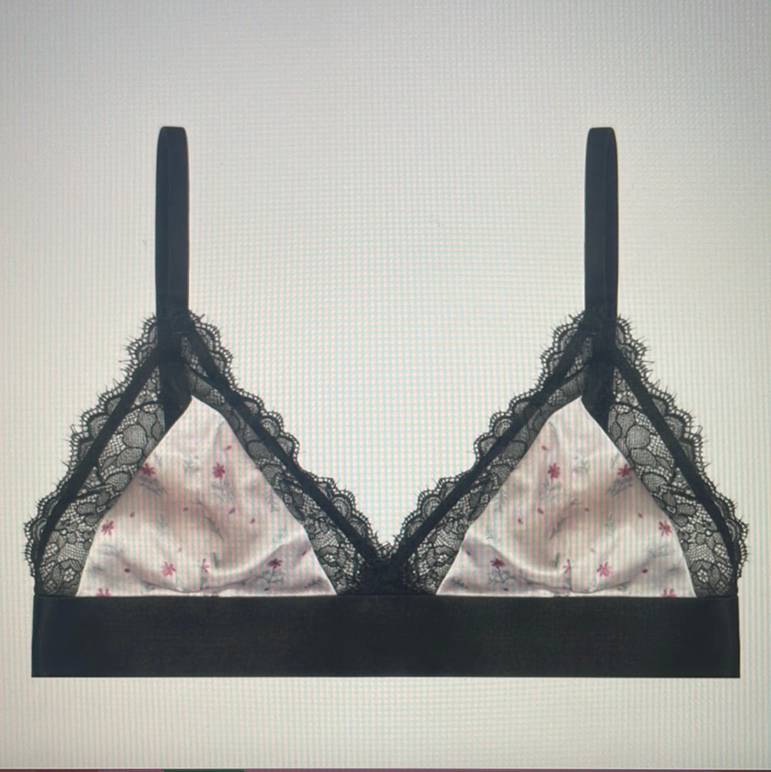 Lacey Bralette Pink/Black