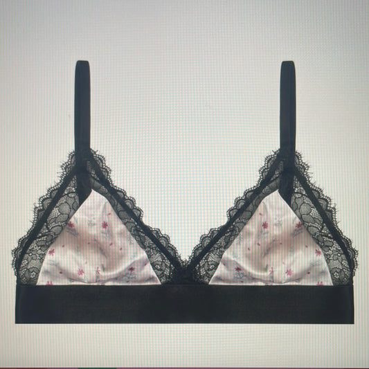 Lacey Bralette Pink/Black