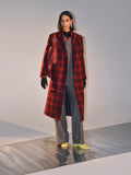 Checked Wool Coat