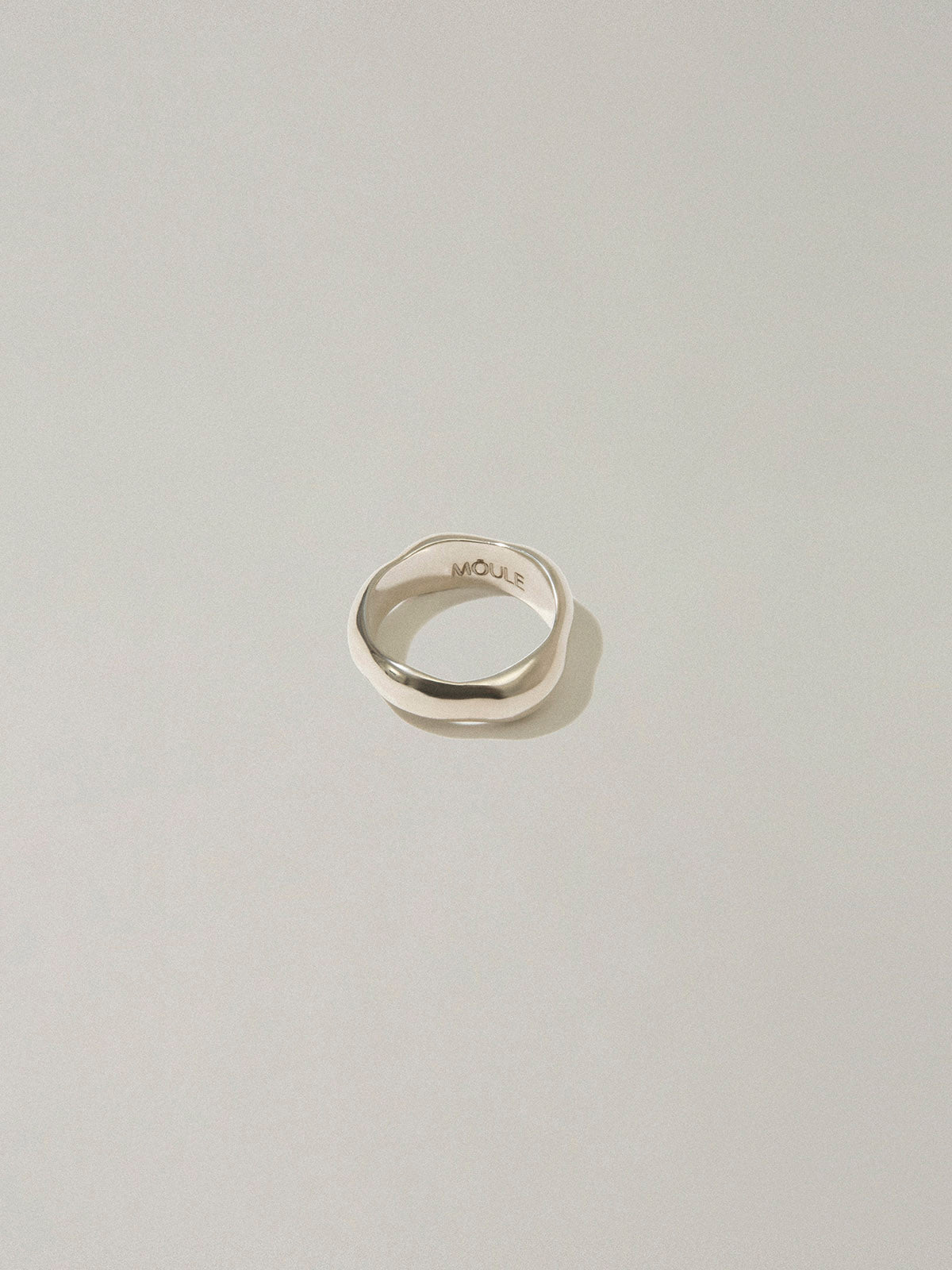 Silver irregular ring
