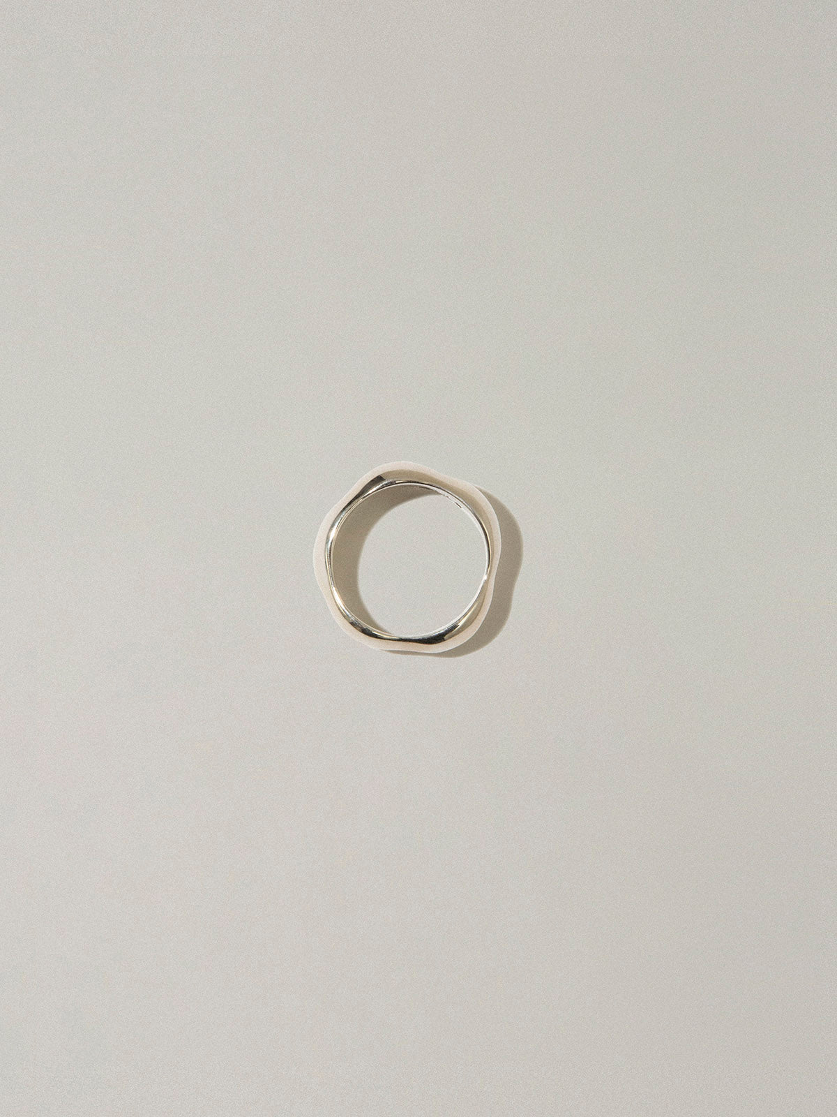 Silver irregular ring