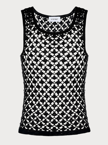 Black Crochet top